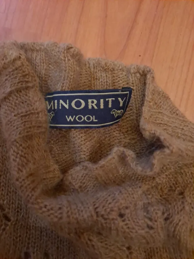 Jersey punto mujer marrón