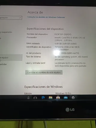 Mini PC Intel NUC i3 Plata/Negro