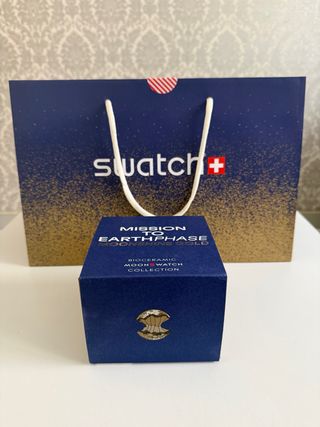 Swatch x Omega Mission To Earthphase Moonshine Gol