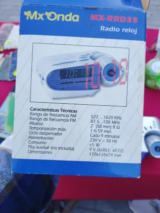 Radio Despertador Proyector Mx Onda
