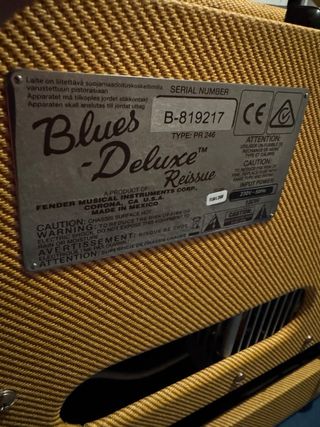 Amplificador guitarra Fender Blues Deluxe Reissue