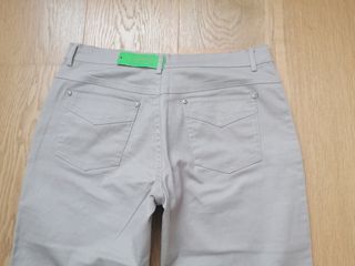 Pantalones anchos mujer beige