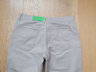 Pantalones anchos mujer beige