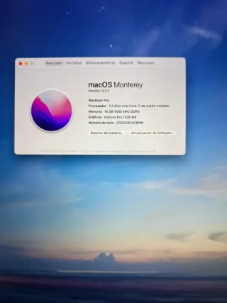 MacBook Pro 15 Retina 2015 i7 16GB 500GB