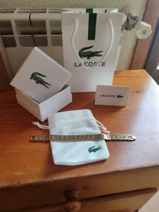 Pulsera Lacoste Plata y Oro