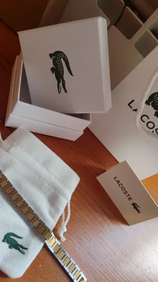 Pulsera Lacoste Plata y Oro