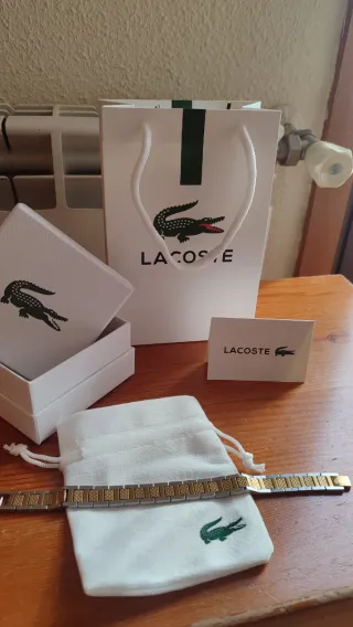 Pulsera Lacoste Plata y Oro