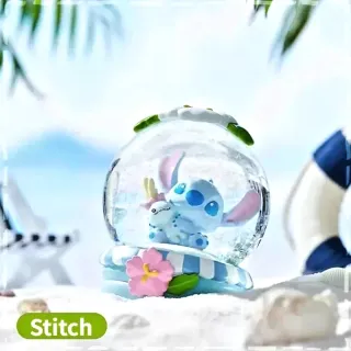 STITCH MINISO DISNEY Bola Cristal Brillante NUEVO!