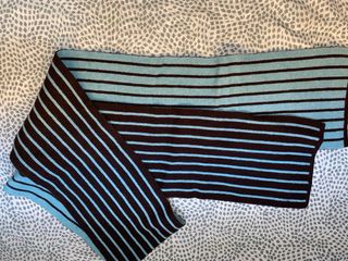 Sciarpa Gant reversibile da uomo blu e marrone