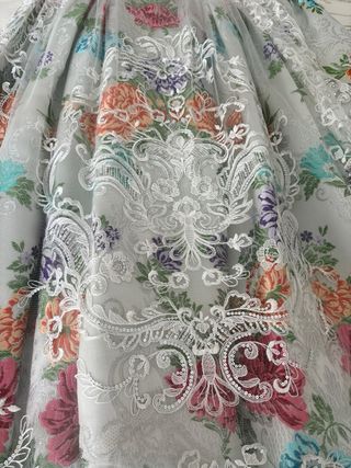 Vestido de fallera niña/adolescente ancho falda 74