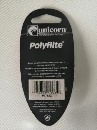Plumas Dardos Unicorn Polyflite Set 3