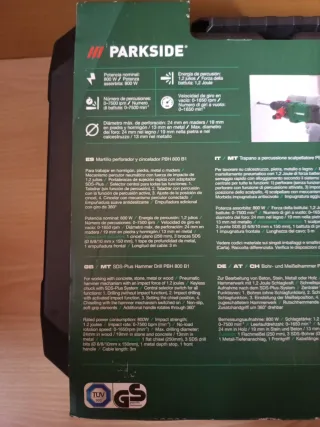 Martillo Perforador y Cincelador Parkside