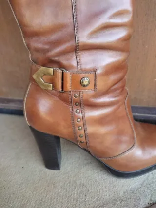 Nero Giardini stivali alti al ginocchio 38.