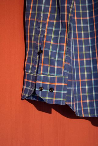 Camisa de cuadros azul, rojo y verde