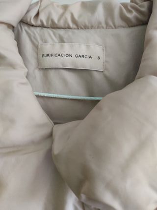 Parka impermeable beige