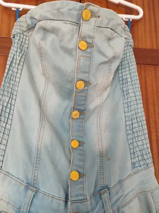 Mono vaquero sin tirantes