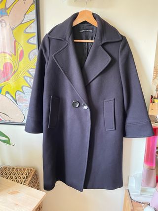 Abrigo Lana Zara Azul Marino