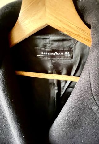 Abrigo Lana Zara Azul Marino