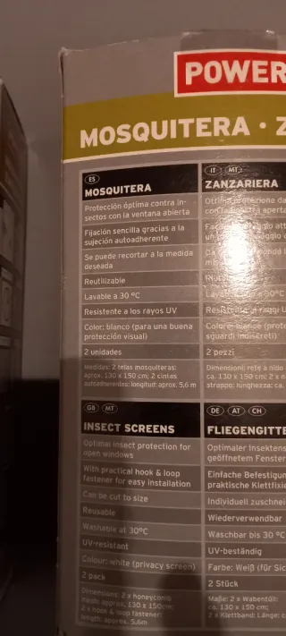 Mosquiteras Powerfix Blancas (2 Unidades)
