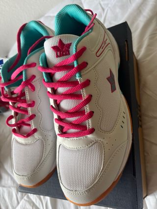 Zapatillas Lico Blancas y Rosas Nuevas