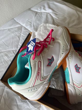 Zapatillas Lico Blancas y Rosas Nuevas