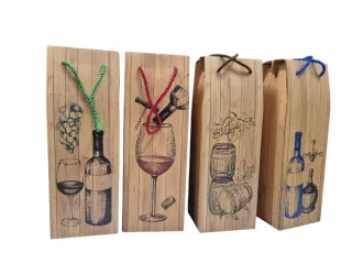 4 Scatole Regalo per Bottiglie 12,5x10x36cm