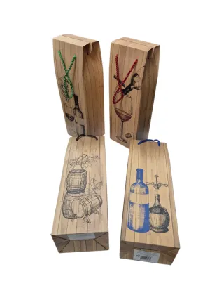 4 Scatole Regalo per Bottiglie 12,5x10x36cm