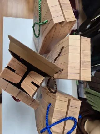 4 Scatole Regalo per Bottiglie 12,5x10x36cm