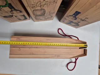 4 Scatole Regalo per Bottiglie 12,5x10x36cm