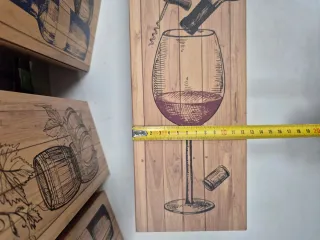 4 Scatole Regalo per Bottiglie 12,5x10x36cm