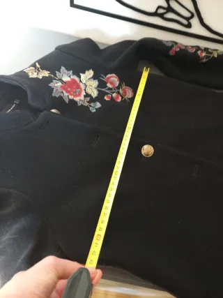 Cappotto Zara ricamato Tg XS