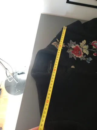 Cappotto Zara ricamato Tg XS