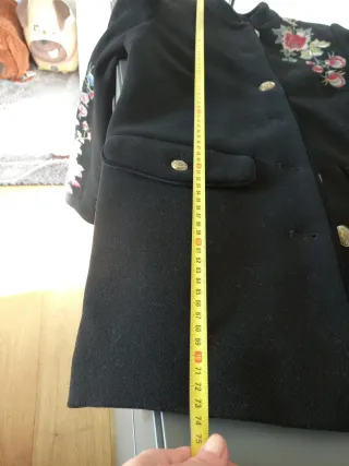 Cappotto Zara ricamato Tg XS