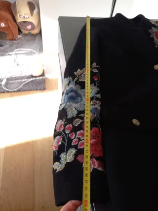 Cappotto Zara ricamato Tg XS