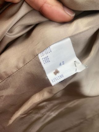 Chaqueta larga fiesta marrón y dorada