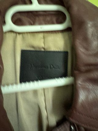 Abrigo Massimo Dutti Marrón Tres Cuartos