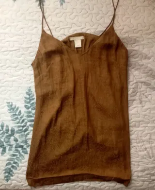 Blusa H&M tirantes finos marrón
