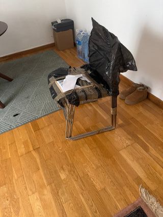 4 Sillas Vintage Madera y Metal