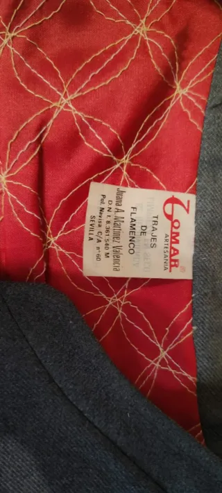 Traje corto andaluz gris