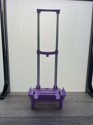 Carro para mochila escolar morado