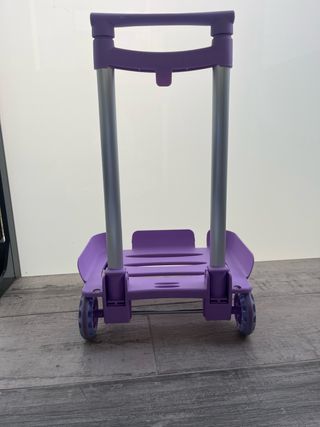 Carro para mochila escolar morado