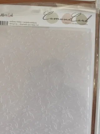 Carpetas embossing Alúa Cid scrapbooking