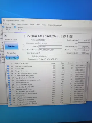 2 Discos Duros Toshiba 750 GB