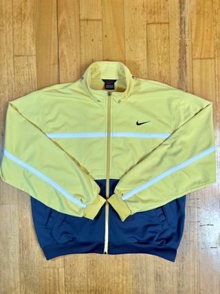 Nike Y2K Track Jacket S/M Retro Chándal Amarillo
