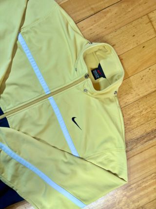 Nike Y2K Track Jacket S/M Retro Chándal Amarillo