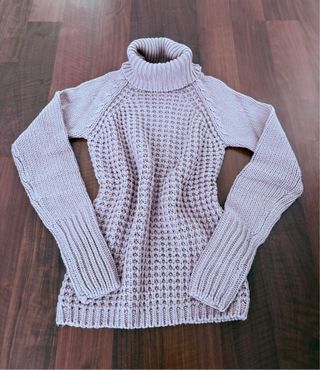 Jersey rosa cuello alto