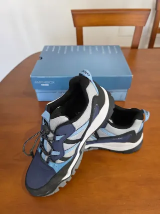 Zapatillas Geox Amphibiox Azul y Gris