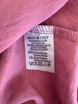 Conjunto Blusa rosa con nudo lateral y pantalón