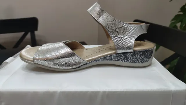 Sandalias Valerias Piel Mujer   Plata