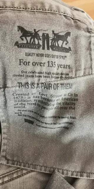 Pantalón Levi's 504 W34 L32 Gris